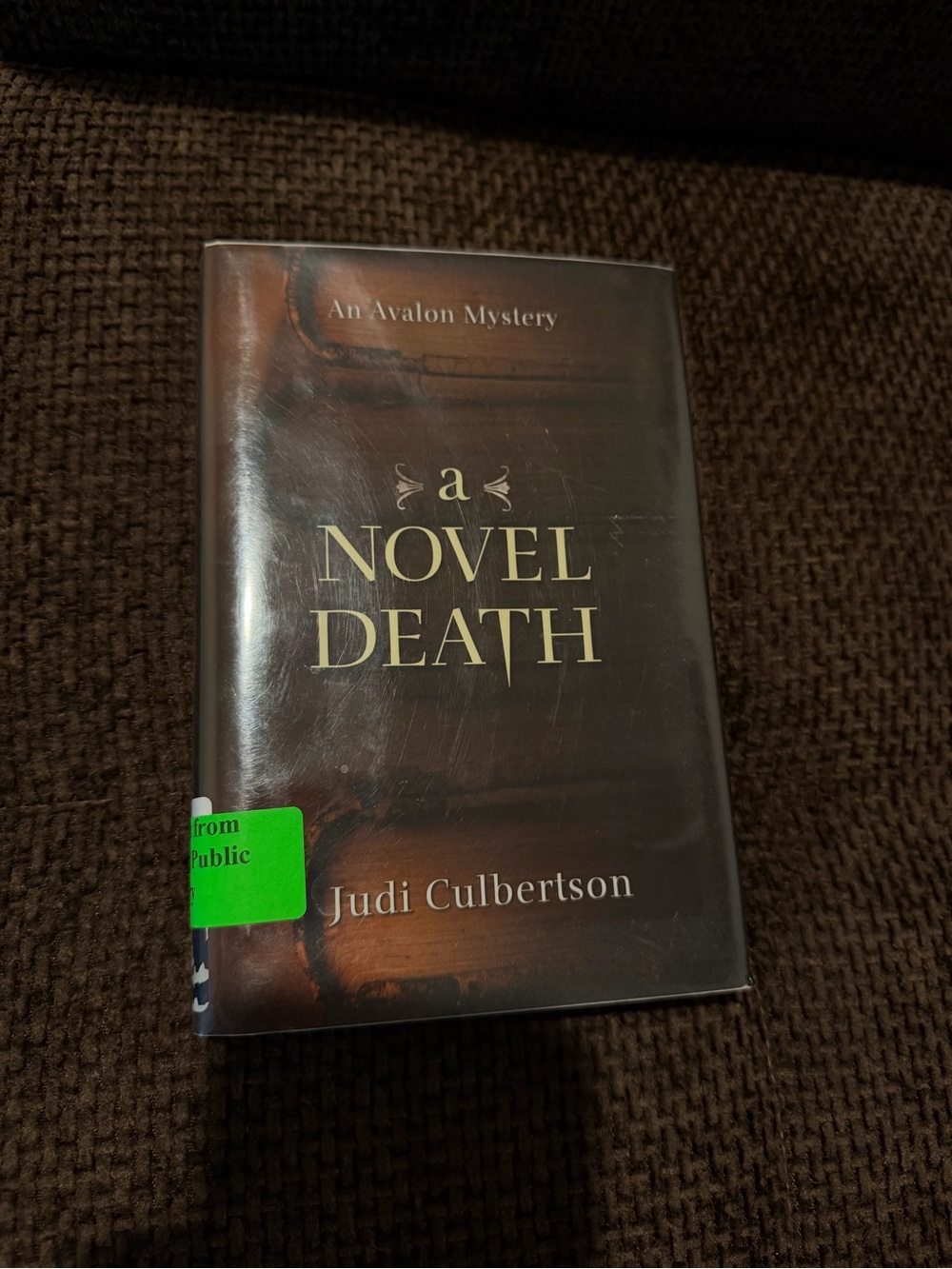 "A Novel Death" Hardcover - Brown